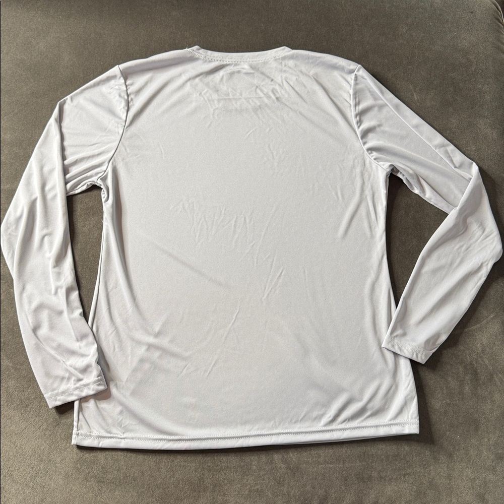 Women’s A4 Cooling Performance Long Sleeve T-Shirt Light Silver Size L NWOT - Picture 7 of 8